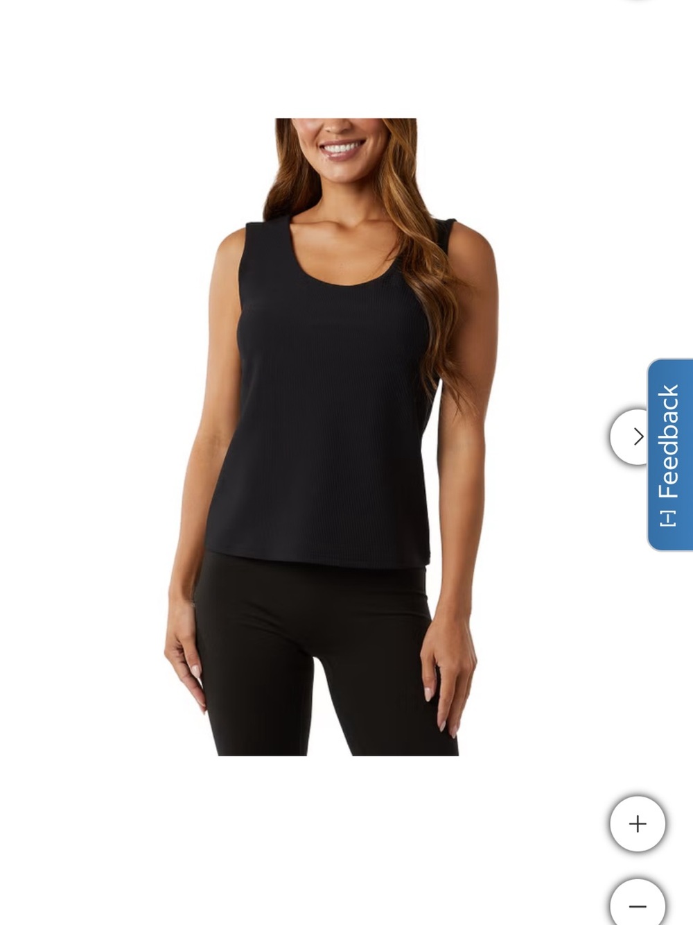 Women’s Black Scoop Neck Tank Top